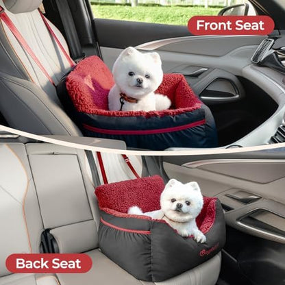 BurgeonNest Dog Car Seat for Small Dogs & Cats Under 25 lbs - Image 3