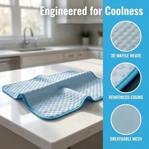 Dog Cooling Mat for Large Pets Up to 30Kg, Non-Slip Summer Dog Cooling Pad - Image 5