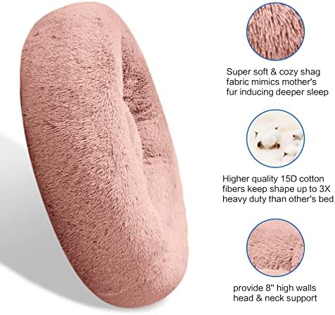 SAVFOX 23 inches Calming Donut Dog Bed - Image 4