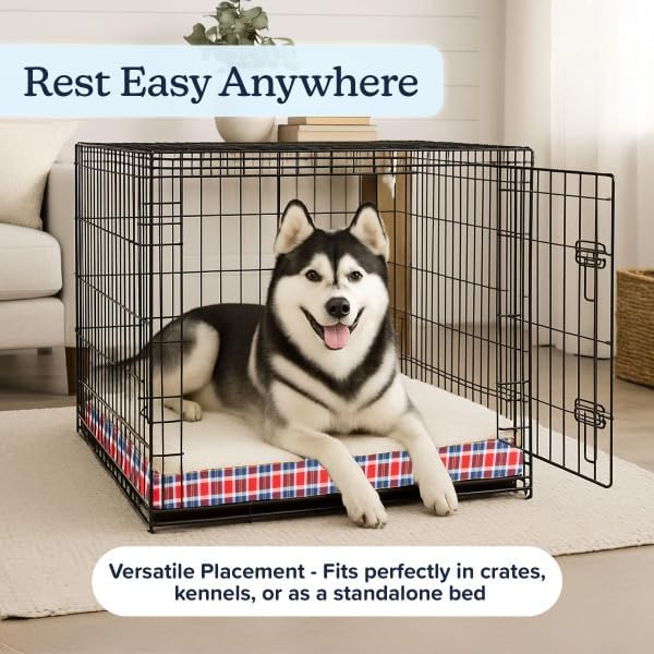 Orthopedic Dog Bed with Memory Foam and Sherpa Top ? Removable, Machine - Image 6