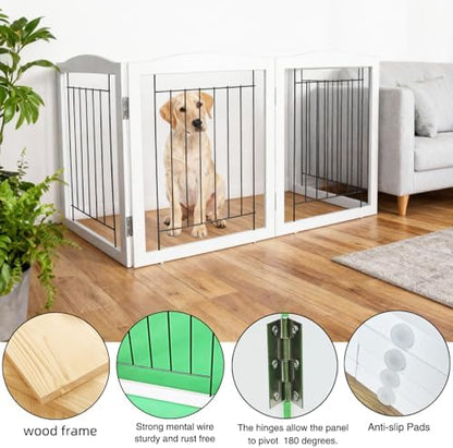ZJSF Freestanding Foldable Dog Gate - Image 4