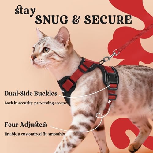 rabbitgoo Cat Harness and Leash Set, Escape Proof Vest - Image 6