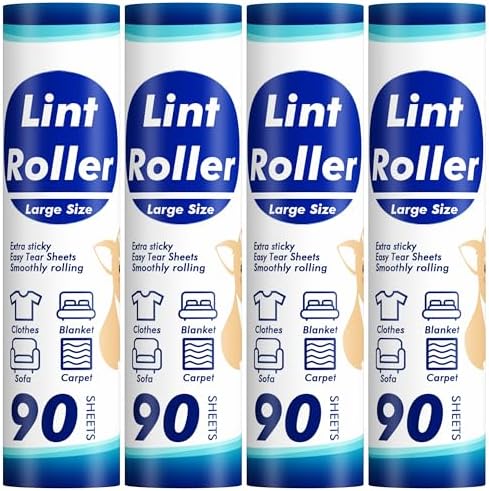 Large Lint Roller Refill, 9.45'' Extra Width, 360 Sheets by AlbatrossHealthNewEngland