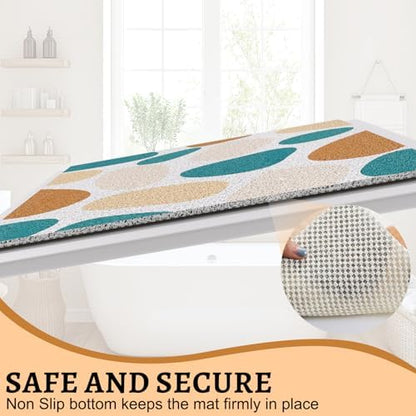 Anti Slip Loofah Shower Mat, Quick Drying Bathtub Mat - Image 3