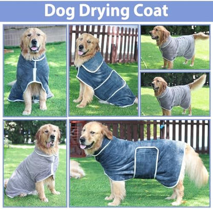 Dog Bathrobe Drying Coat - Image 6