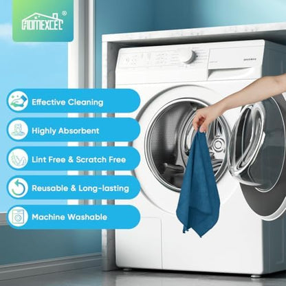 HOMEXCEL 24PK Microfiber Cleaning Cloth, Cleaning Rag - Image 7