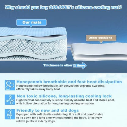 GOLOPET Cooling Mat for Dogs 34 x 23in - Image 4