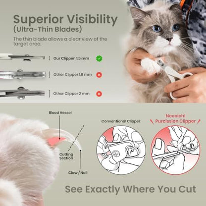 Necoichi Purrcision Stainless Steel Cat Nail Clipper, Made in Japan - Image 7