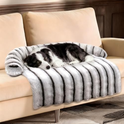 WATANIYA PET Large Dog Couch Bed, Fluffy Washable Couch Protector by WATANIYAPET