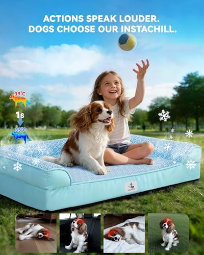 Cooling Dog Bed with PCM, Instant Chill Pet Sofa - Image 4