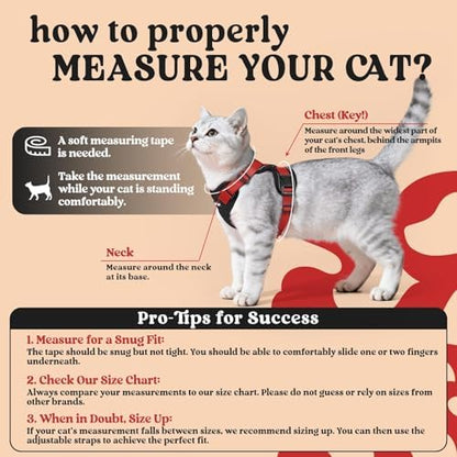 rabbitgoo Cat Harness and Leash Set, Escape Proof Vest - Image 2