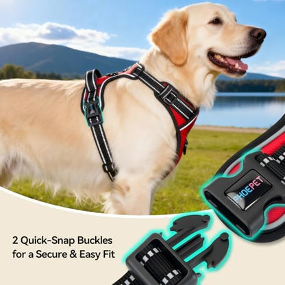 PHOEPET No Pull Dog Harness Medium Reflective Front Clip Puppy Vest - Image 7