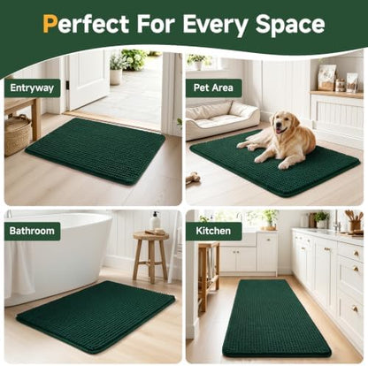 Ophanie Green Door Mat 28x18, Muddy Mats - Image 7