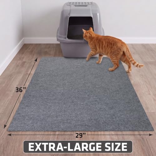 Drymate Cat Litter Box Mat, Litter Trapping Mat, Light Grey, 29x36 XL - Image 5