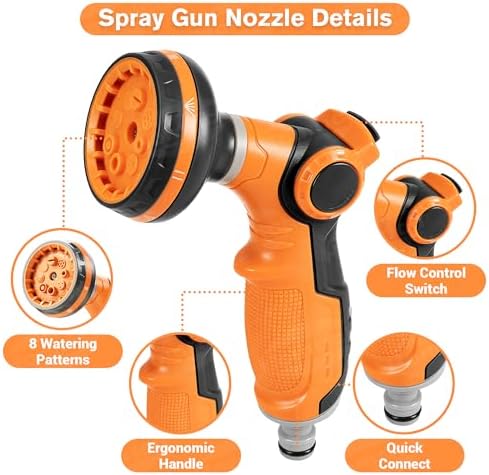 6pc Dog Shower Attachment Water Hose - Image 6