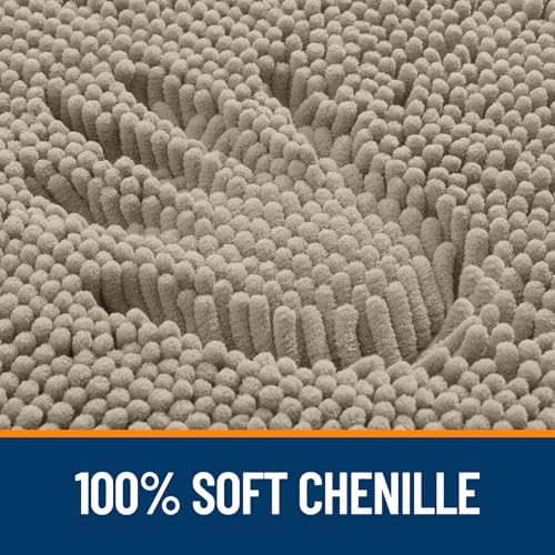 OLANLY Large Bathroom Rugs 44x32, Extra Soft Absorbent Chenille Bath Rugs - Image 3
