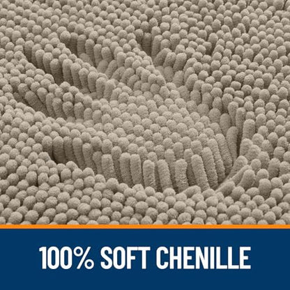 OLANLY Large Bathroom Rugs 44x32, Extra Soft Absorbent Chenille Bath Rugs - Image 3