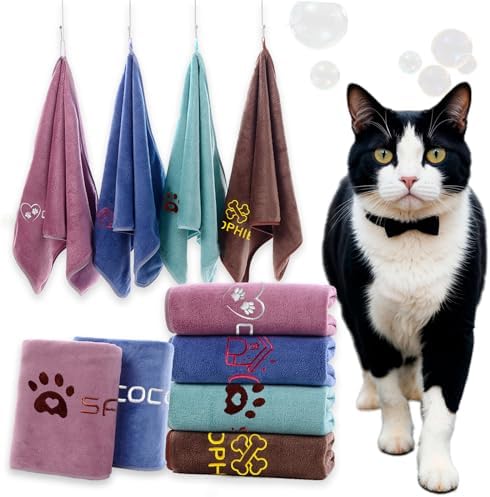 xrlsg Personalized Cat Towel Custom Towel - Image 3