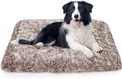 Dog Bed Crate Pad Plush Soft Dog Crate Bed by ULIGOTA