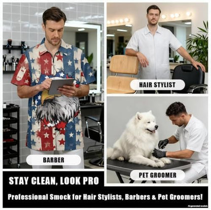 Funny Print Barber Jackets & Smocks - Image 4