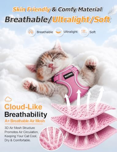 Cat Harness and Leash Set, Escape Proof Kitten Harness - Image 5