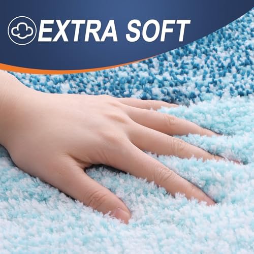 OLANLY Bathroom Runner Rug 47x20, Extra Soft Absorbent Microfiber Bath Rugs - Image 2