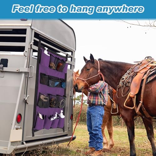 Riakrum 2 Pcs Horse Trailer Grooming Bag, 39 x 23 Inch - Image 5