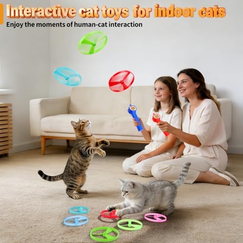 BABORUI Cat Toy Disc Launcher, Rechargeable Interactive Cat Fetch Toy Launcher - Image 7