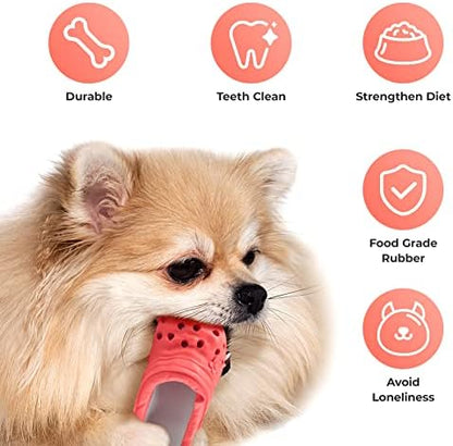 Dog Chew Toys, Durable Rubber Slipper Toy - Image 4