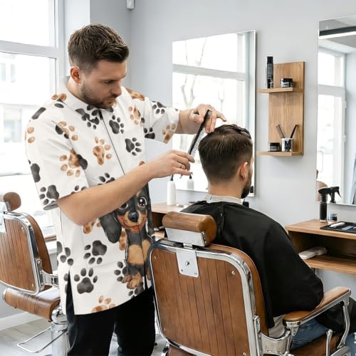 Funny Print Barber Jackets & Smocks - Image 3
