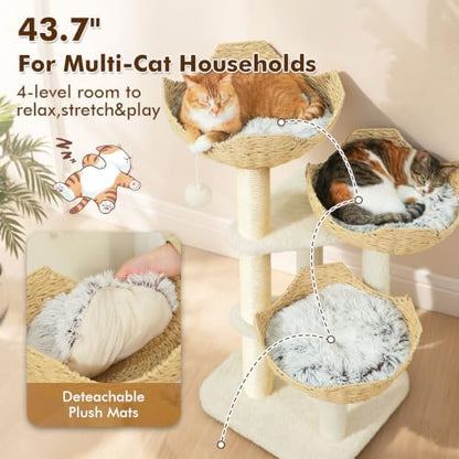 PAWZ Road Modern Cat Tree with Baskets - Image 5