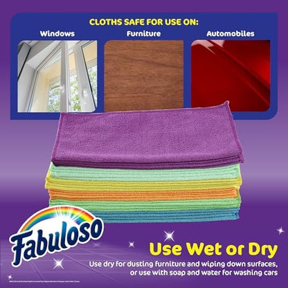Fabuloso Microfiber Cleaning Cloths, 13x13 in - Image 6