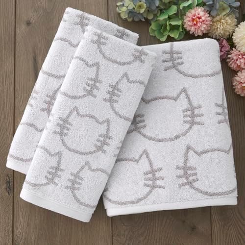 SKL Home Cat Bath Towel, 100% Cotton, Reversible - Image 4