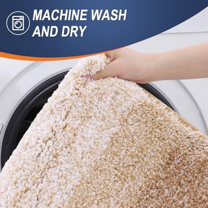 OLANLY Bathroom Runner Rug 47x20, Extra Soft Absorbent Microfiber Bath Rugs - Image 5