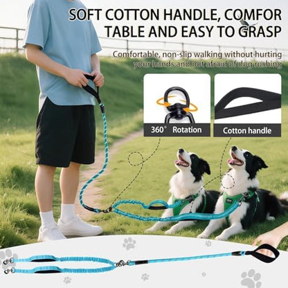 Double Dog Leash, 18~120 Lbs, No Tangle - Image 3