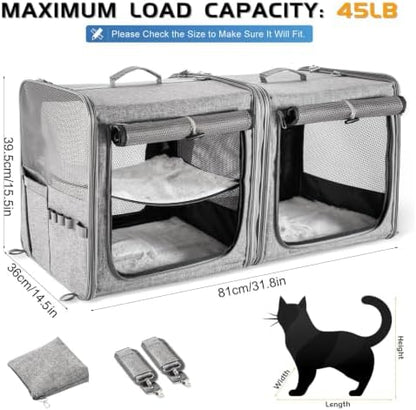 Extra Large Cat Carrier for 2 Cats - Image 6