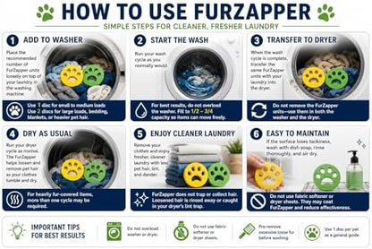 2 Pack FurZapper Pet Hair Remover - Image 4
