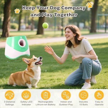 Automatic Ball Launcher for Dogs Indoor Thrower Fetch Machine - Image 2