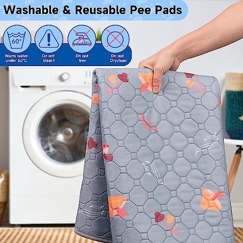 Washable Pee Pads for Dogs, Waterproof & Absorbent Pet Training Pads for Puppy - Image 4