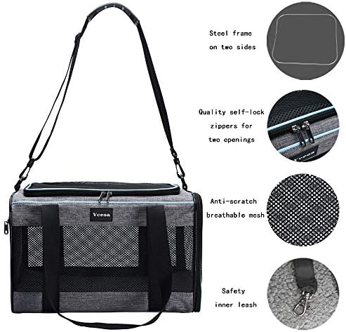 Vceoa 17.5"x11"x11" Pet Carrier - Image 4