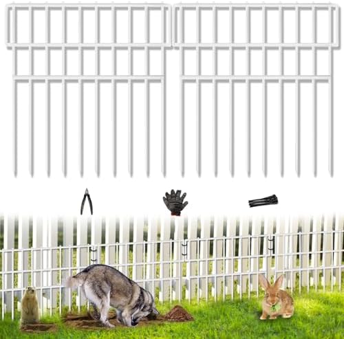 17ft X 13in Animal Barrier Fence, 12 Panels No Dig Fence by CHTSJQW