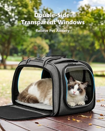 Pecute Cat Carrier, Double Bubble Pet Carrier - Image 3