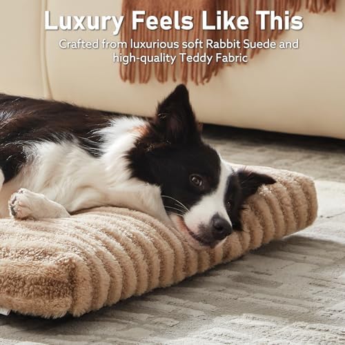 FURTIME Washable XL Dog Bed for Extra Large Dogs, Deluxe Dog Crate Beds - Image 3