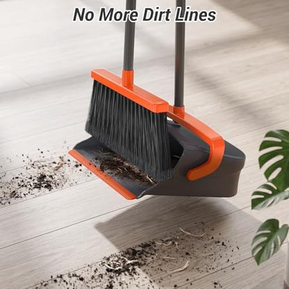Broom with Dustpan Set for Pet Hair & Dust Cleanup - Image 4