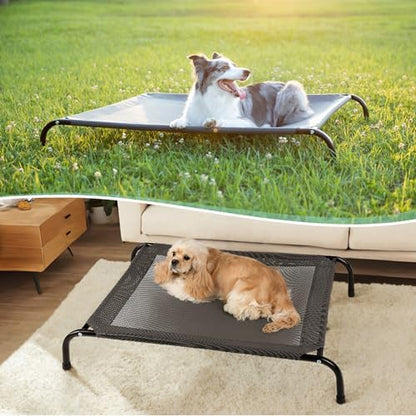 Cooling Elevated Dog Bed with Non-Slip Floor Protectors & Breathable Mesh - Image 4