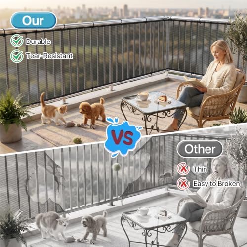 Banister Guard 15 x 3 ft Heavy Duty Stair Railing Cover - Image 4