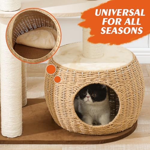 Modern Cat Tree for Large Cats, Sturdy Design - Image 4
