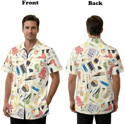 Funny Print Barber Jackets & Smocks - Image 7