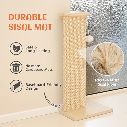PETKARAY Couch Corner Cat Scratcher, Sisal Cat Scratch Pad - Image 3