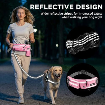 Hands Free Dog Leash with Waist Pack Bungee - Image 5